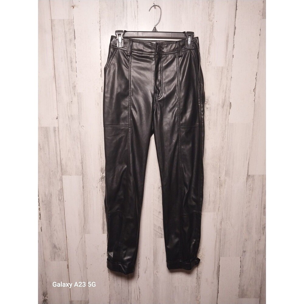 Sam Edelman Simona Tapered Faux Leather Pants Size 0